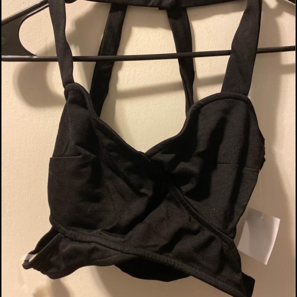 Charlotte Russe Wrap Around Crop Top